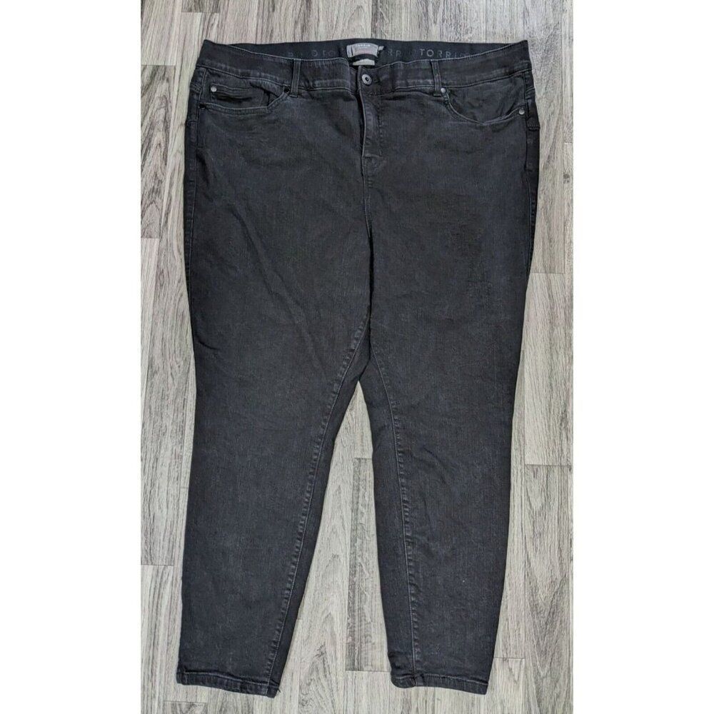 Torrid Womens Plus Size 26 R Bombshell Skinny Premium Stretch Black‎ Denim Jeans